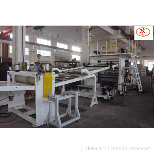 Single screw kneader sheet extrusion line